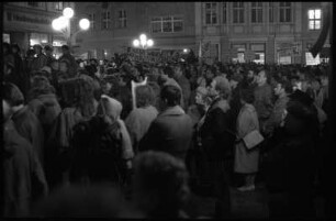 Montagsdemonstration auf dem Hauptmarkt, Bautzen