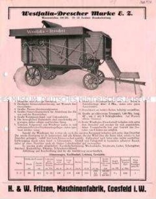 Westfalia-Drescher Marke E. Z.