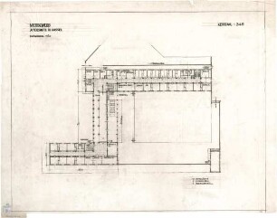 Bestelmeyer, German; Kassel; Altersheim - Erdgeschoss (Grundriss)