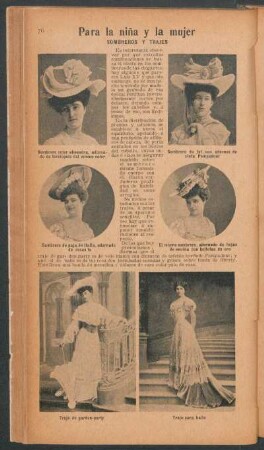 Para la niña y la mujer - Sombreros y trajes