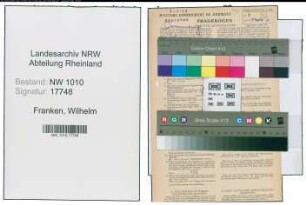 Entnazifizierung Wilhelm Franken , geb. 23.04.1911 (Fahrer)