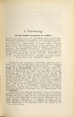 Die specielle Chirurgie in 50 Vorlesungen : ein kurzgefasstes Lehrbuch für Ärzte und Studirende