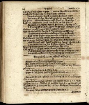 Verzeichniß der vornehmsten Sachen.