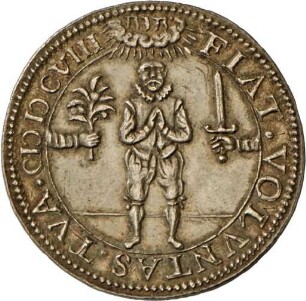 Medaille auf die Verhandlungen über den Waffenstillstand, 1608