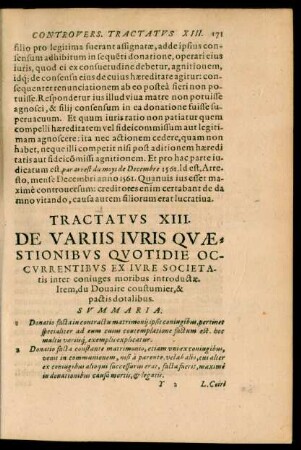 Tractatus XIII.