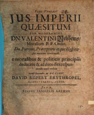 Ius imperii quaesitum