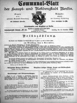 1885,48: No. 48, 29. November 1885