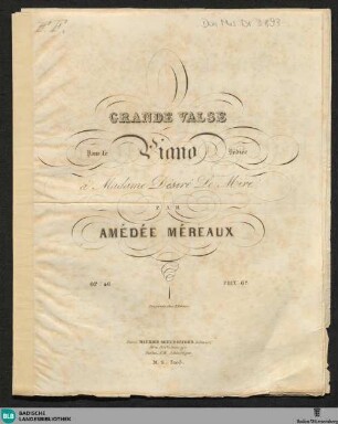 Grande valse pour le piano : op.46