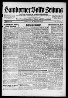 Hamborner Volks-Zeitung. 1911-1929