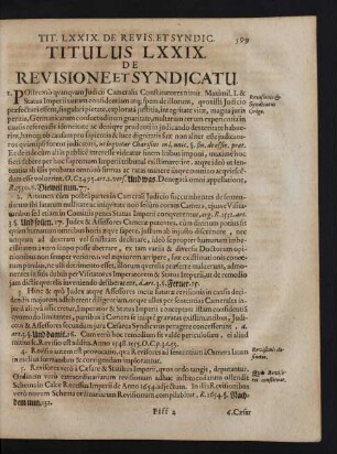Titulus LXXIX. De Revisione Et Syndjcatu.