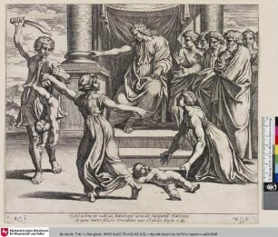 [Das Urteil Salomos.; Le Jugement de Salomon.]