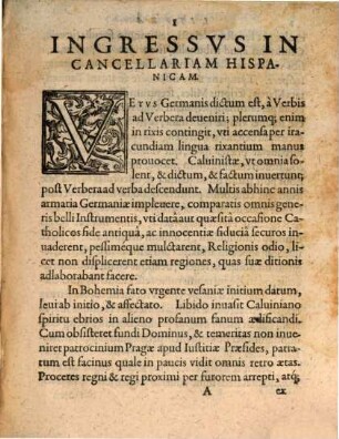 Litvra seu Castigatio Cancellariae Hispanicae a Lvdovico Camerario Excancellario Bohemico, Exconsiliario Heidelbergensi &c. instructae
