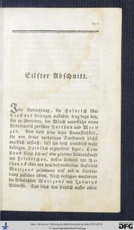 Eilfter Abschnitt.