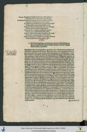 De vita Augustini brevis narratio mit handschriftlichen Eintragungen