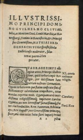 Epistola Nuncupatoria.