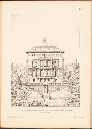Villa Deminger, Mainz: Ansicht (aus: Architekt. Rundschau, hrsg.v. Eisenlohr & Weigle, 1894)