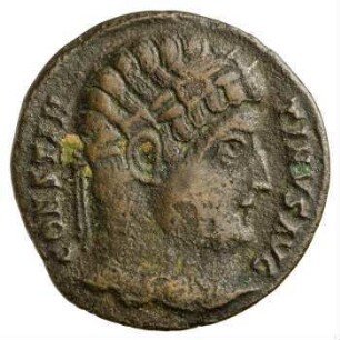 Münze, Follis, Aes 3, 327 - 329 n. Chr.