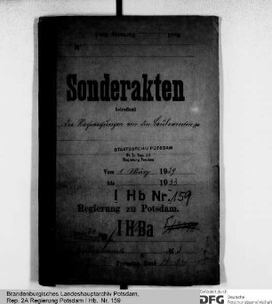 Nachweisungen über die Baubeamten, Überweisung, Versetzung und Gebühren der Regierungsbaumeister