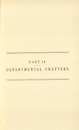 Part II. - Departmental chapters
