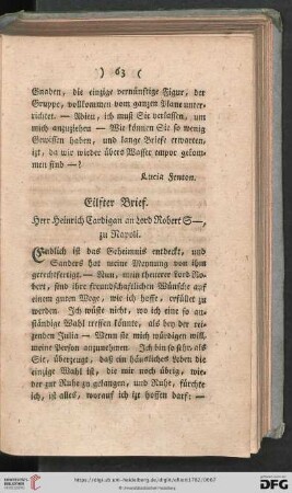 Eilfter Brief - Zwanzigster Brief