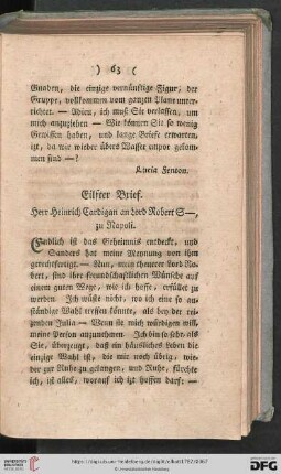 Eilfter Brief - Zwanzigster Brief