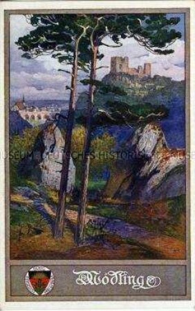 Mödling, Postkarte des Deutschen Schulvereins Nr.171