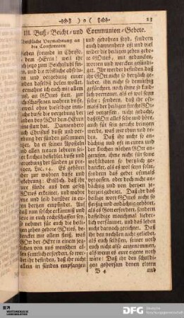 III. Buß- Beicht- und Communion-Gebete.