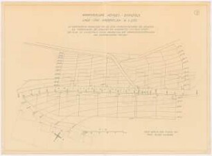 Gartenanlagen und Gärten Wohngebiet Burgfeld, Neviges: Lage- und Höhenplan der Wohnsiedlung 1:200
