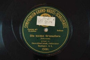 Die beiden Grenadiere : Ballade / (Schumann)