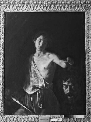 David mit dem Haupt Goliaths