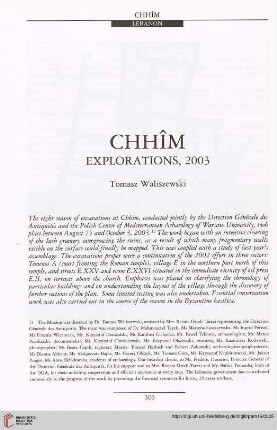 15: Chhîm : explorations, 2003