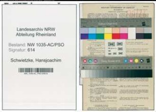 Entnazifizierung Hansjoachim Schwietzke , geb. 26.09.1920 ()