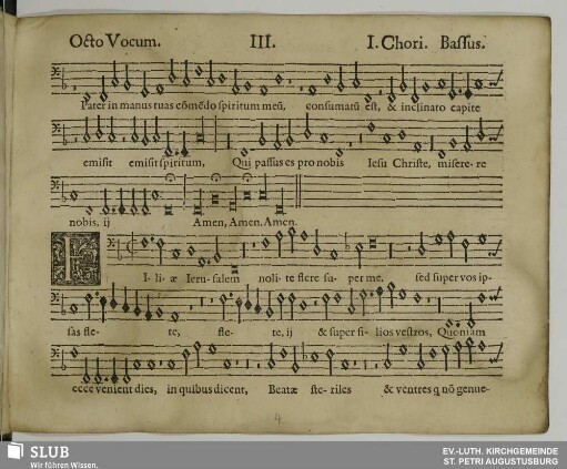 III. Filiae Jerusalem nolite flere