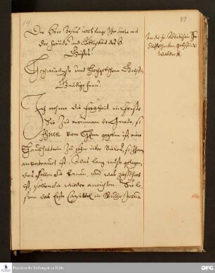 Brief von August Hermann Francke an Charlotte Sophie v. Waldeck.