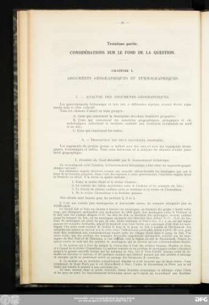 Troisième partie. Considérations Sur Le Fond De La Question.
