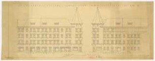 Wohnhausbebauung Adamstraße/Földerichstraße, Berlin-Spandau: Ansicht Fassade 1:100