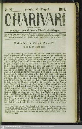 5.1846=201: Charivari