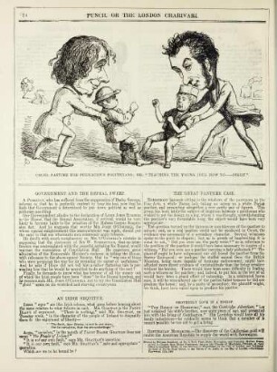 Cruel pastime for pugnacious politicians; or, "teaching the young idea how to - fight."