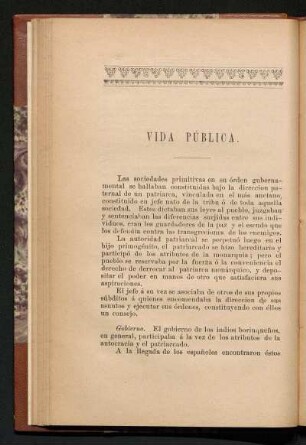 Vida pública.
