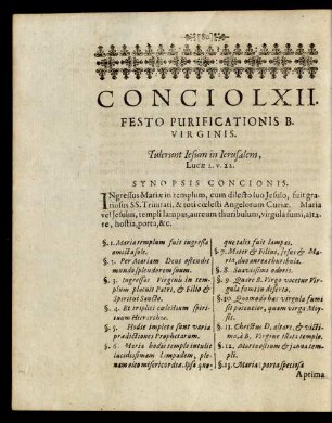 Concio LXII. Festo Purificationis B. Virginis.