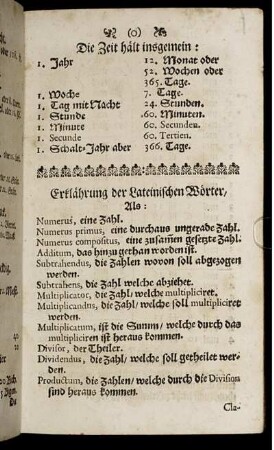 Erklährung der Lateinischen Wörter, ...