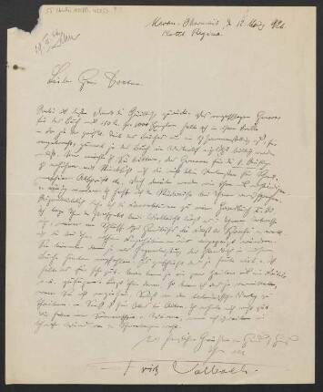 Brief an Ludwig Strecker an B. Schott's Söhne : 12.03.1926