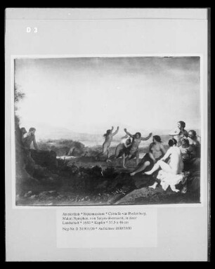 Nymphen, von Satyrn überrascht, in einer Landschaft