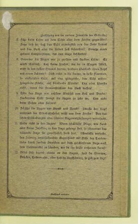 (Fortsetzung von der vorderen Innenseite des Einbands.)