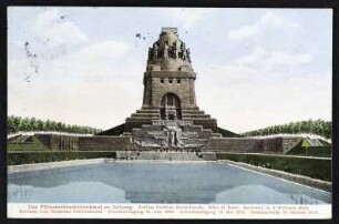 Das Völkerschlachtdenkmal zu Leipzig.