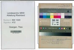 Entnazifizierung Theo Goergen , geb. 06.12.1908 (Schlosser)