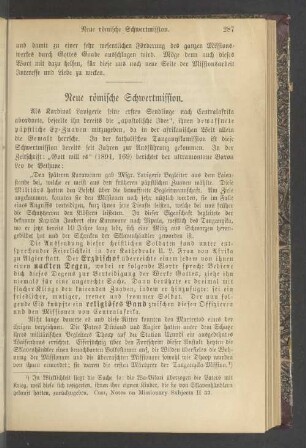 Neue römische Schwertmission
