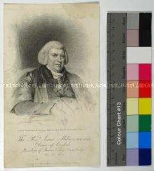Porträt des britischen Mathematikers und Erfinders Isaac Milner