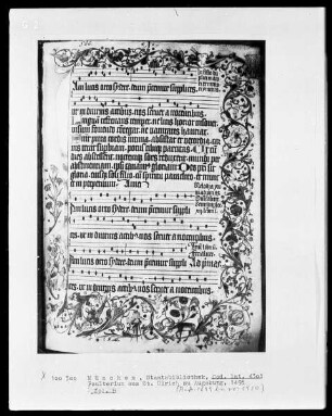 Psalterium aus Sankt Ulrich in Augsburg — ---, Folio 8 rectoBordüre