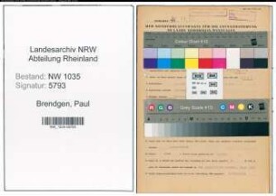 Entnazifizierung Paul Brendgen , geb. 09.11.1903 (Steiger)